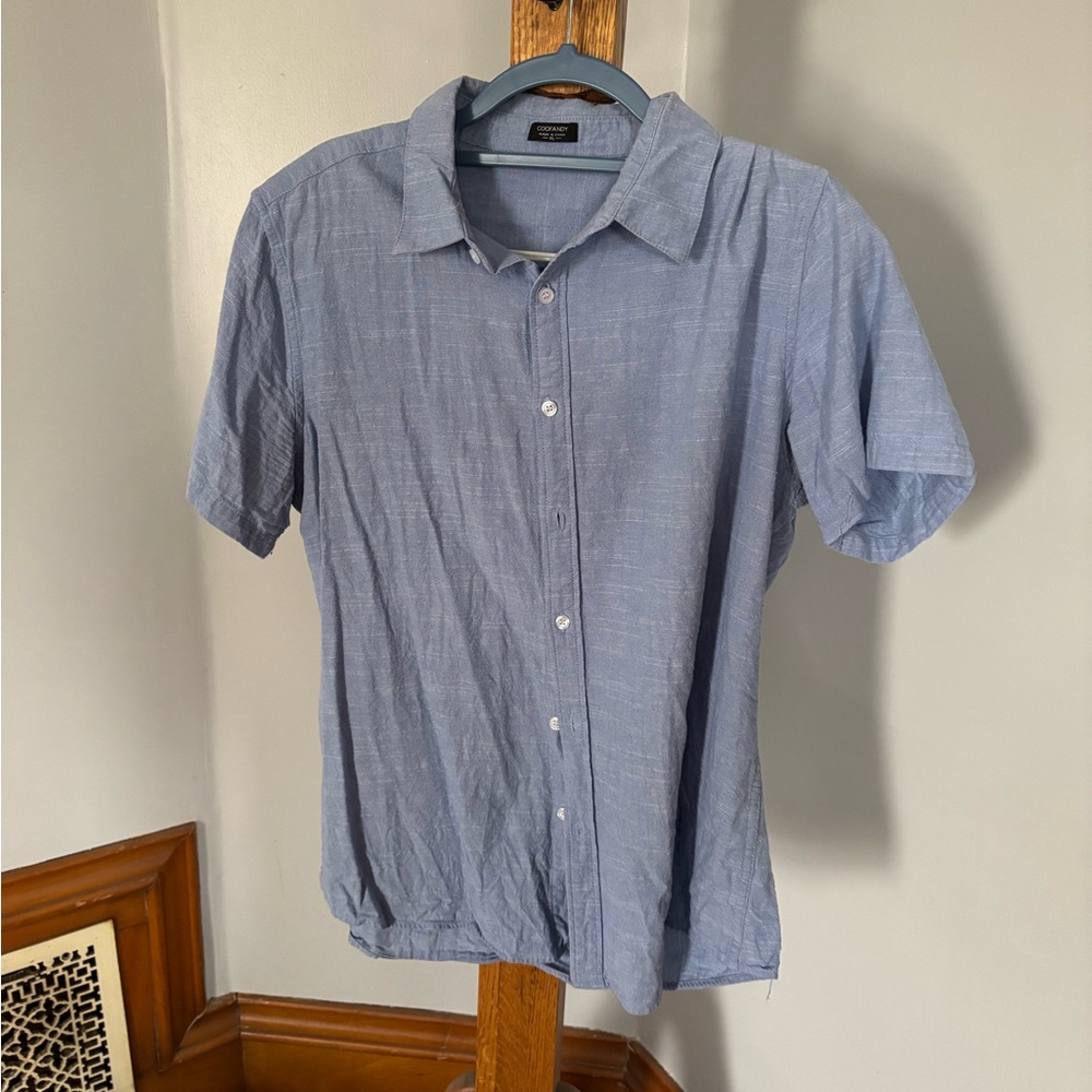 Coofandy Men's Blue Shirt